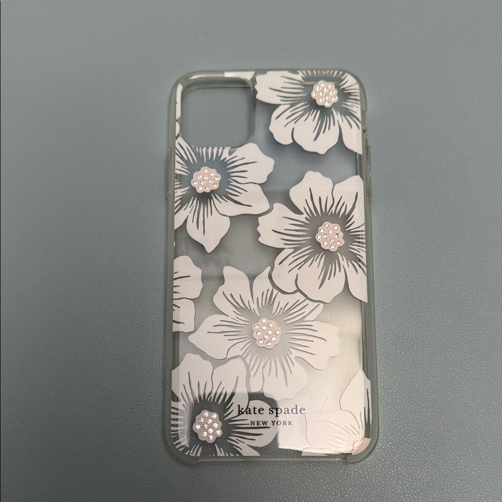 13 pro max- Kate Spade White Floral Phone Case